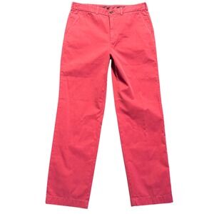 Brooks Brothers Clark Chinos Pink Cotton Men's 36x34 Straight Fit Pants